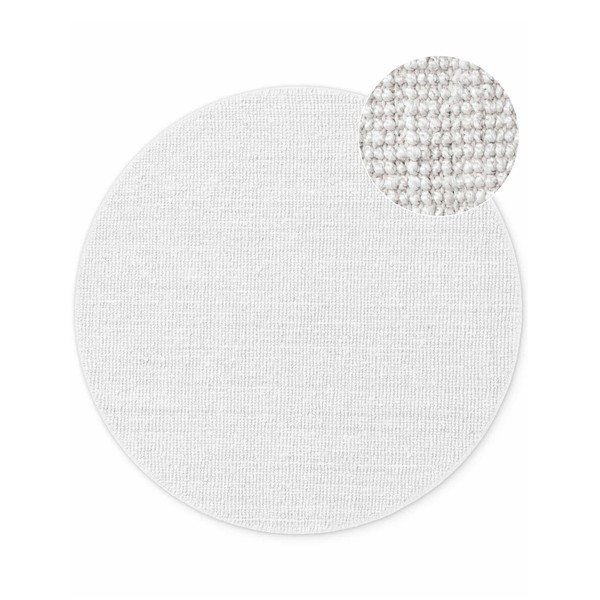 Apverčiamas/rankų darbo šviesiai pilkos spalvos iš džiuto apvalios formos kilimas ø 200 cm Bouclé Jaipur – Hanse Home