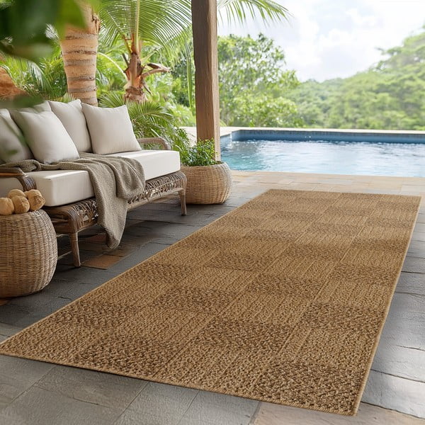 Rudos spalvos lauko kilimas 80x250 cm Timber 1405 – Ayyildiz Carpets-image-1