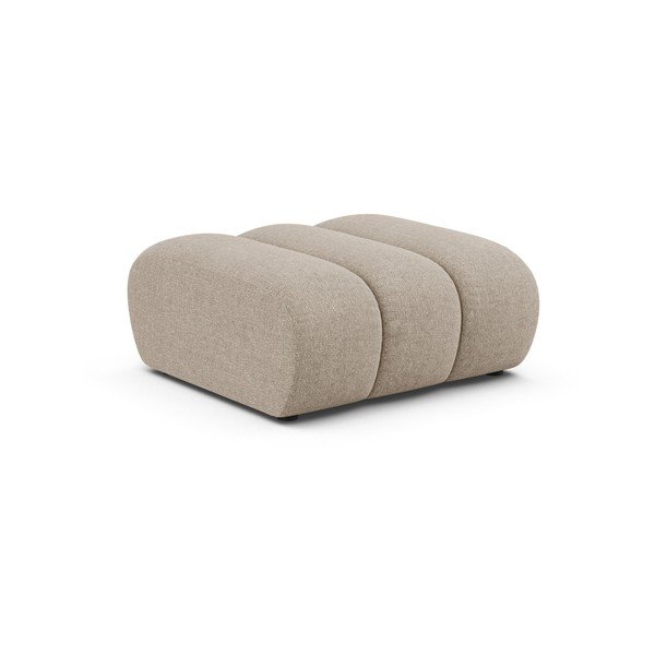 Smėlio spalvos taburetė iš šenilinio audinio Lupine – Micadoni 