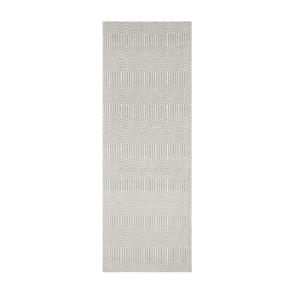 Iš vilnos pailgos formos kilimas šviesiai pilkos spalvos 66x200 cm Sloan – Asiatic Carpets