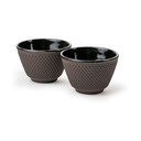 Bordo spalvos iš ketaus puodeliai 2 vnt. 100 ml Xilin – Bredemeijer