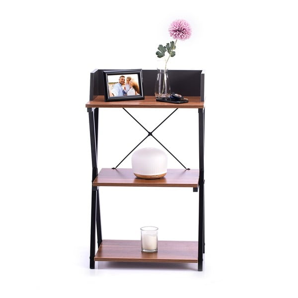 Rašomasis stalas su riešutmedžio dekoro stalviršiu 30x50 cm Hexe – Homede-image-4