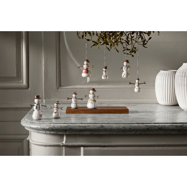 Iš porceliano kalėdinė statulėlė (aukštis 11,5 cm) Hammershøi Snowman – Kähler Design-image-3