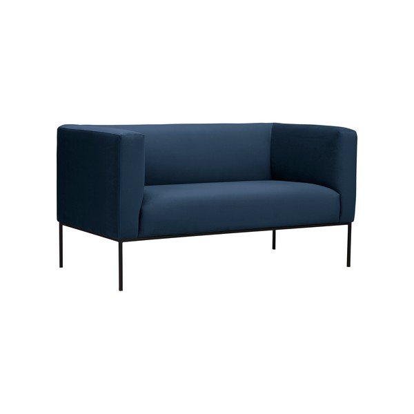 Tamsiai mėlyna dviejų vietų sofa Windsor & Co Sofas Neptune-image-1