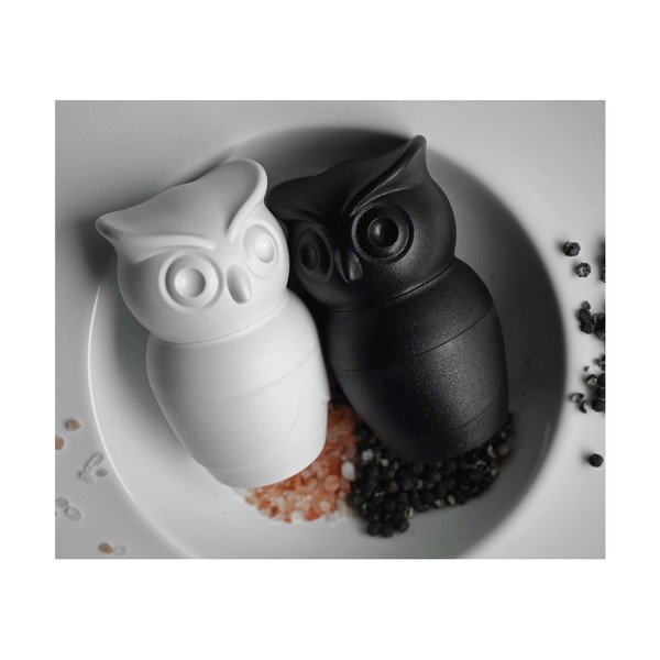 Baltas druskos malūnėlis Qualy&CO Owl-image-4