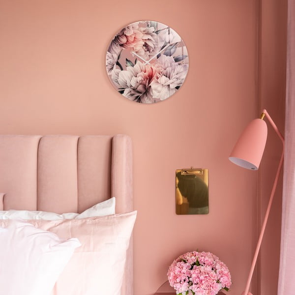 Stiklinis sieninis laikrodis ø 30 cm - Styler-image-1