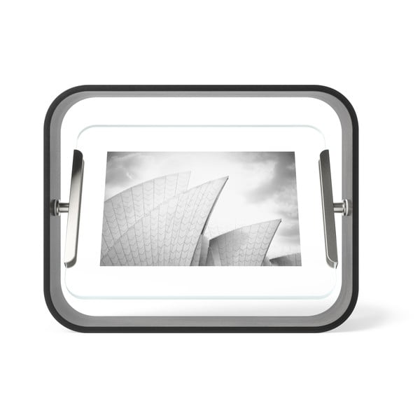 Iš medžio pastatomas rėmas juodos spalvos 19x24 cm Bellwood – Umbra-image-3