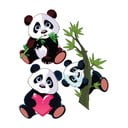 3 sieninių lipdukų rinkinys Ambiance Panda