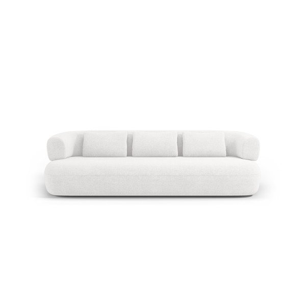 Dramblio kaulo spalvos sofa iš boucle 226 cm Jenny – Micadoni -image-2