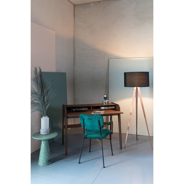 Rudas rašomasis stalas su ištraukiamu stalviršiu Zuiver Barbier-image-1