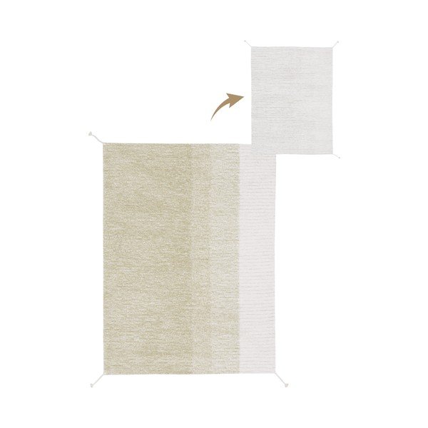 Iš medvilnės kilimas šviesiai žalios spalvos 120x160 cm Gelato Green – Lorena Canals