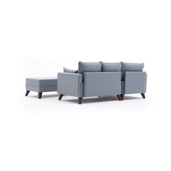 Kampinė sofa šviesiai mėlynos spalvos (su kairiuoju kampu) Bella – Balcab Home-image-4