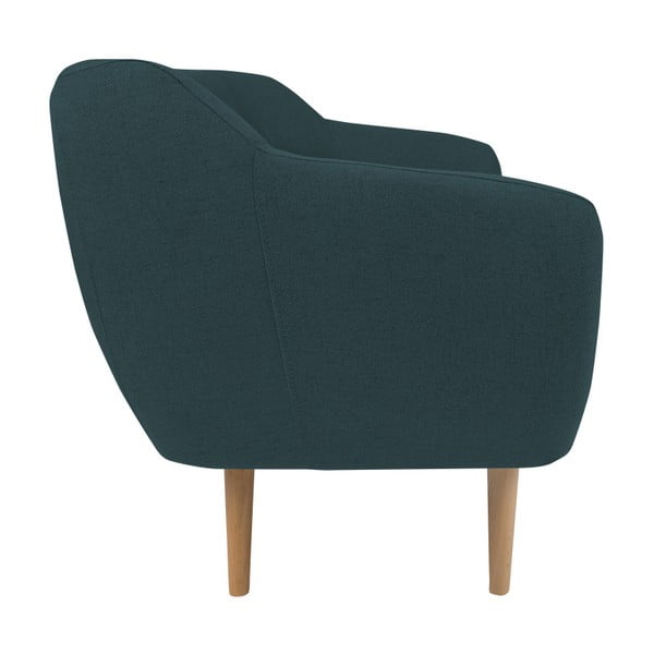 Tamsiai mėlyna dvivietė sofa su šviesiomis kojomis Mazzini Sofas Sicile-image-3