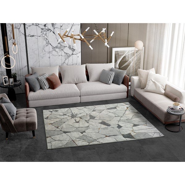 Pilka kiliminė danga "Universal Berlin Marble", 133 x 190 cm-image-1