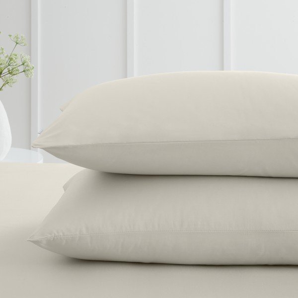 Iš medvilninio perkelio pagalvės užvalkalai 2 vnt. 50x75 cm Cotton Percale – Bianca-image-1