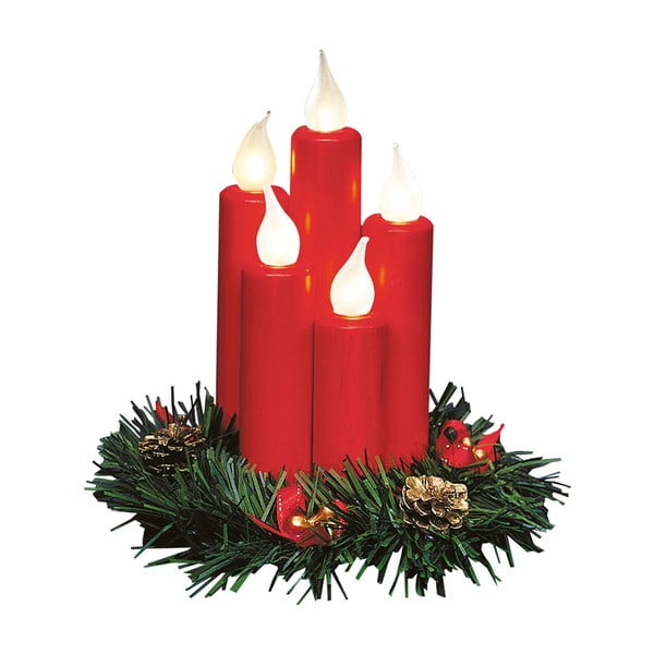 Šviečianti dekoracija raudonos spalvos su Kalėdų motyvu Hanna – Markslöjd