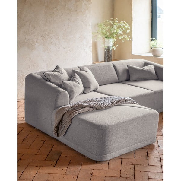 Kampinė sofa pilkos spalvos – Miuform-image-4