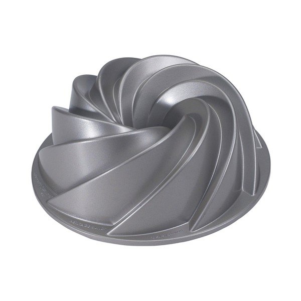 "Nordic Ware Rondo" sidabrinė torto forma-image-2