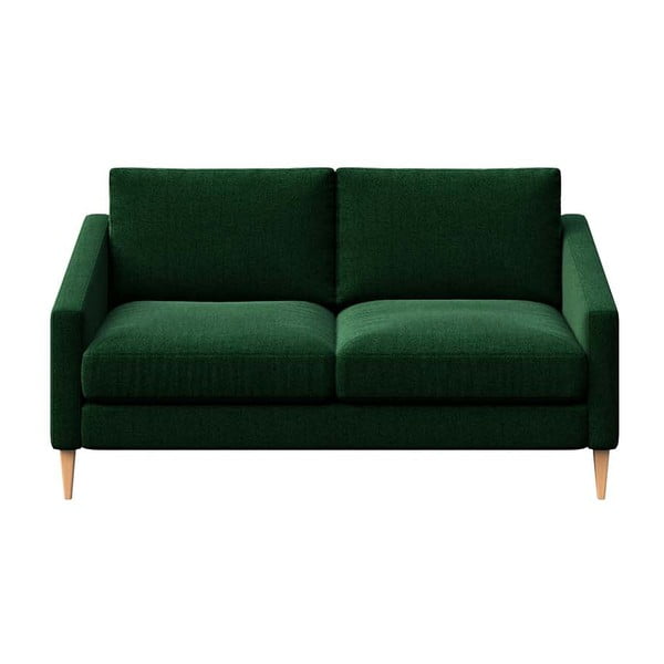 Sofa tamsiai žalios spalvos struktūrinio pynimo 170 cm Karoto – Ame Yens