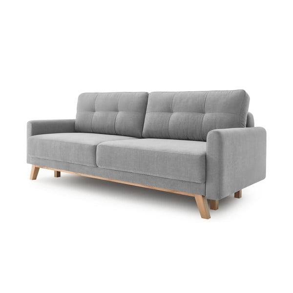 Šviesiai pilka sofa-lova Bobochic Paris Balio-image-2