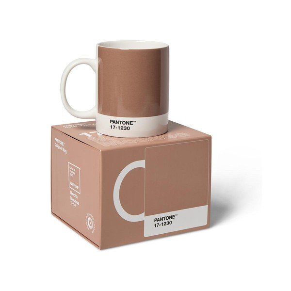 Iš keramikos puodelis šviesiai rudos spalvos 375 ml Mocha Mousse 17-1230 – Pantone-image-1