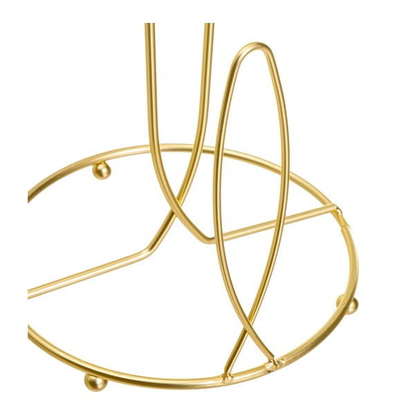 Auksinės spalvos iš metalo popierinio rankšluosčio stovas ø 16 cm – Casa Selección-image-2