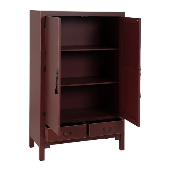 Drabužių spinta bordo spalvos 100x160 cm Oriente – Ixia-image-2