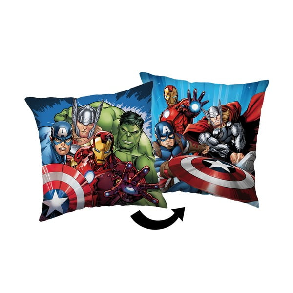 Fleece tipo vaikiška pagalvė 40x40 cm Avengers "Heroes" – Jerry Fabrics