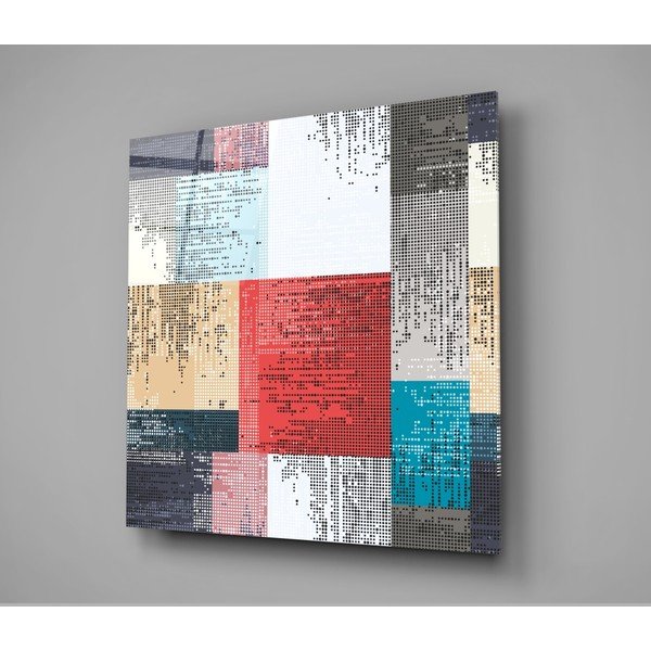 Paveikslas ant stiklo Insigne Patchwork, 40 x 40 cm-image-3