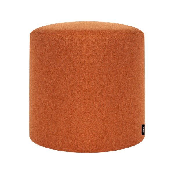 Terakotos spalvos pufas iš vilnos Folk – noo.ma