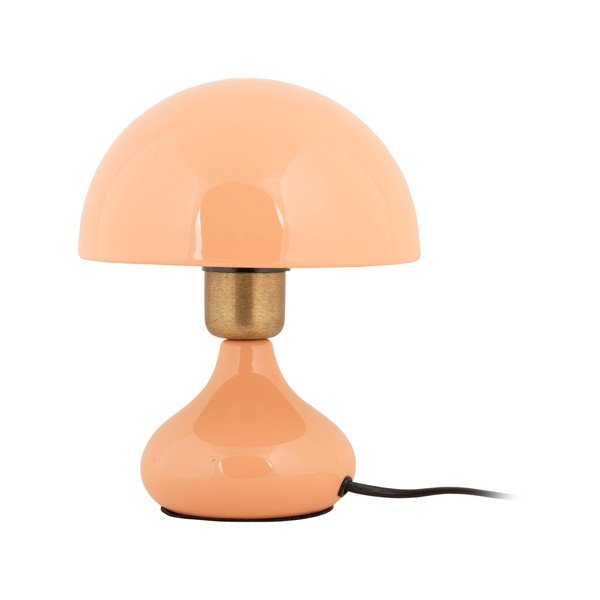 Stalinis šviestuvas rausvos spalvos (aukštis 23 cm) su metaliniu gaubtu Binc – Leitmotiv