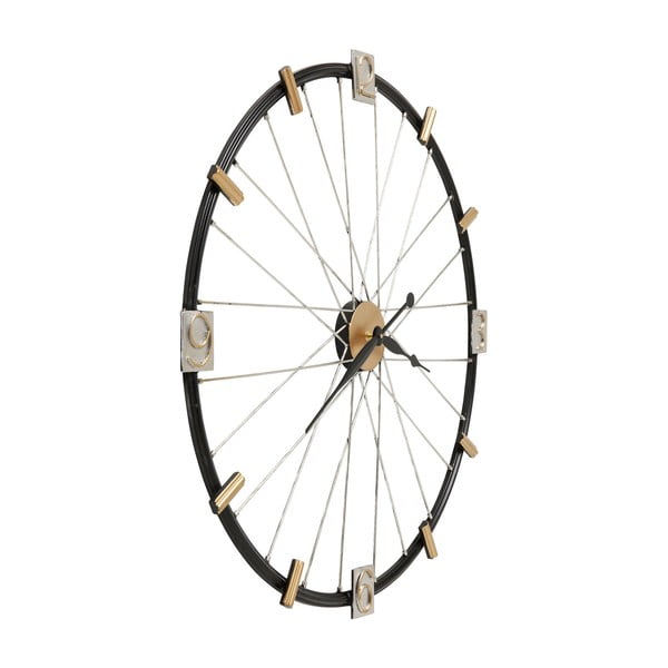 Sieninis laikrodis "Kare Design Spoke Wheel", skersmuo 80 cm