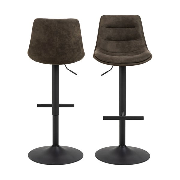 Reguliuojamo aukščio baro taburetė tamsiai žalios spalvos (sėdynės aukštis 86 cm) Adisa – Actona-image-4