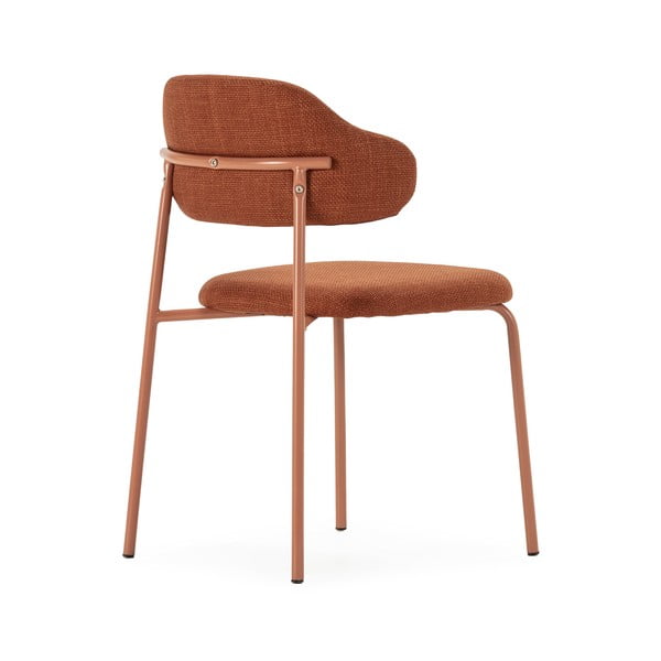 Terakotos spalvos valgomojo kėdės 4 vnt. Adriel – Marckeric-image-4