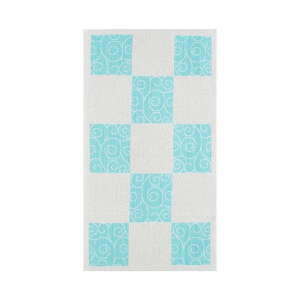Mėlynas patvarus kilimas Vitaus Patchwork Turkuaz, 80 x 300 cm-image-2