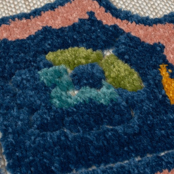 Lauko kilimas mėlynos spalvos 80x230 cm Beach Floral – Flair Rugs-image-3