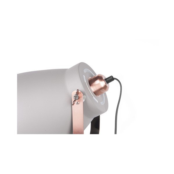 Pilkas grindų šviestuvas su vario spalvos detalėmis Leitmotiv Mingle-image-2