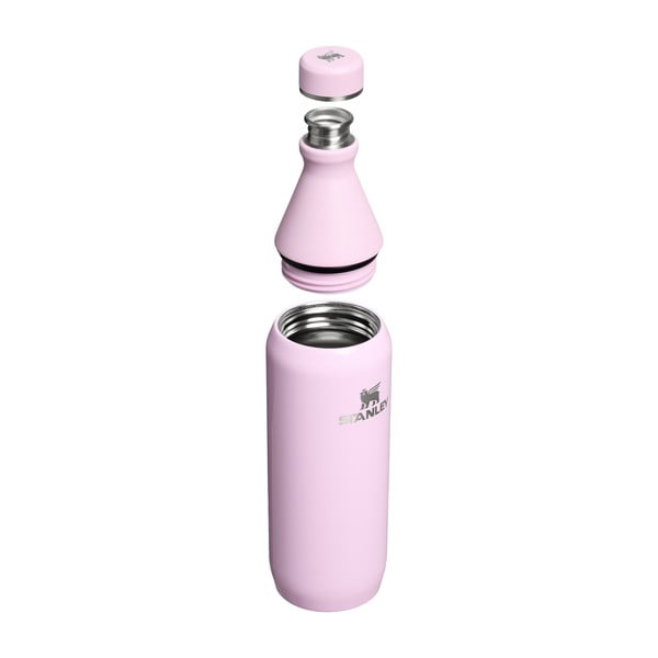 Rožinės spalvos iš nerūdijančio plieno termosas 600 ml All Day Slim Bottle Cherry Blossom Gloss – Stanley-image-2