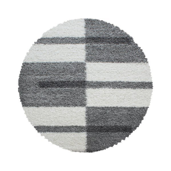 Apvalios formos kilimas pilkos spalvos ø 120 cm Gala – Ayyildiz Carpets