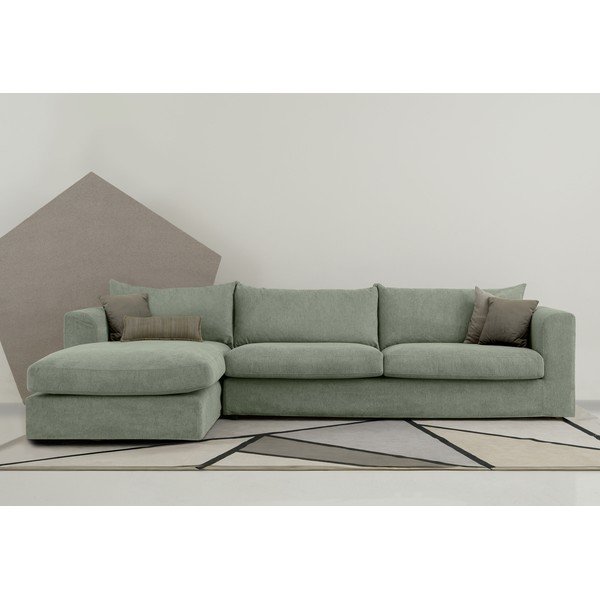 Kampinė sofa šviesiai žalios spalvos (su kairiuoju kampu) Asgard – Scandic-image-1