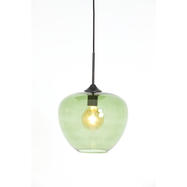 Žalias lubinis šviestuvas su stikliniu gaubtu ø 30 cm Mayson - Light & Living-image-3