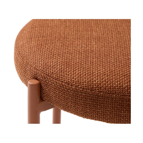 Terakotos spalvos iš metalo taburetė Pelican – Unique Furniture-image-2