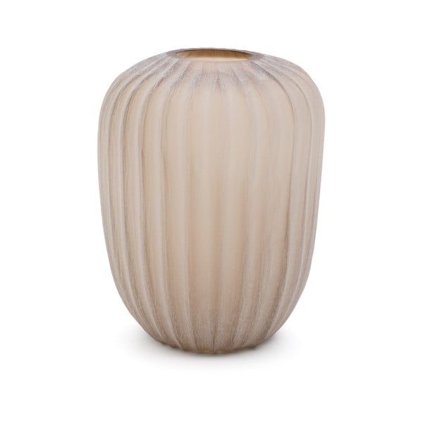 Smėlio spalvos iš stiklo  vaza (aukštis 27 cm) Lumia – Kave Home