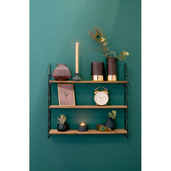 Violetinė ir auksinė vaza PT LIVING Glamour, aukštis 15 cm-image-1