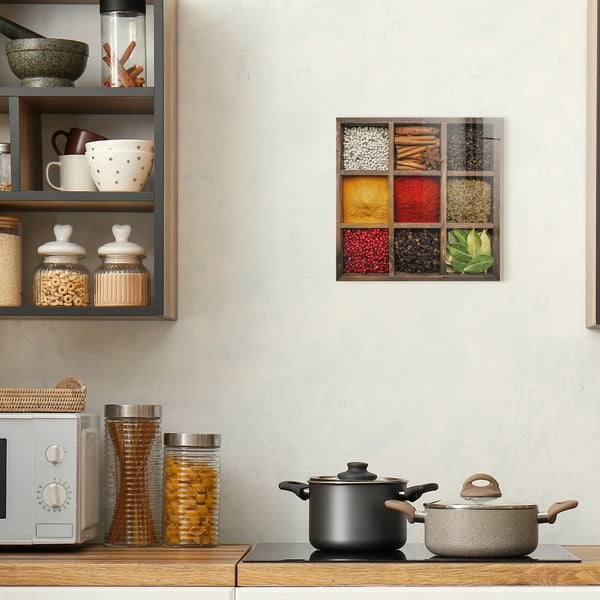 Paveikslas iš stiklo 30x30 cm Spices Box – Styler-image-3