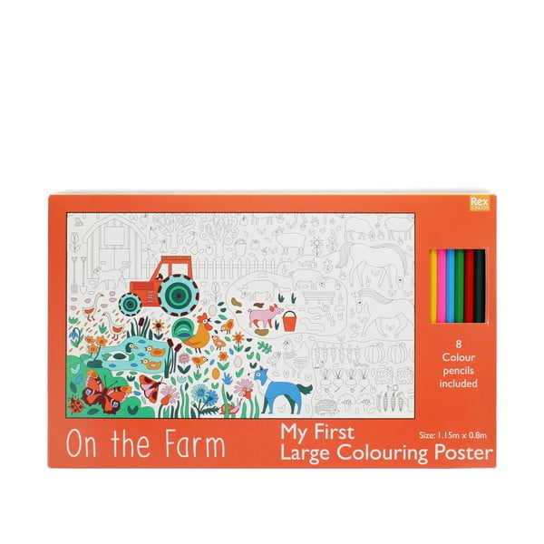 Spalvinimo knygelė On the Farm – Rex London