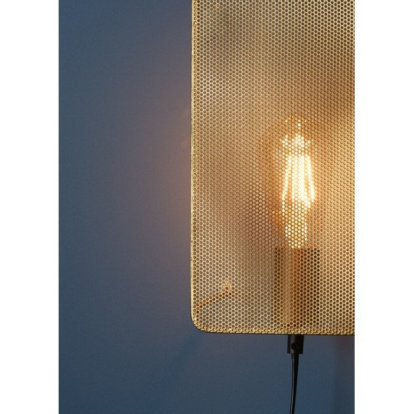 Auksinės spalvos sieninis šviestuvas "Markslöjd Mesh Wall Gold-image-1