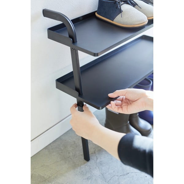 Vaikiškų batų lentyna iš metalo juodos spalvos Tower – YAMAZAKI-image-2