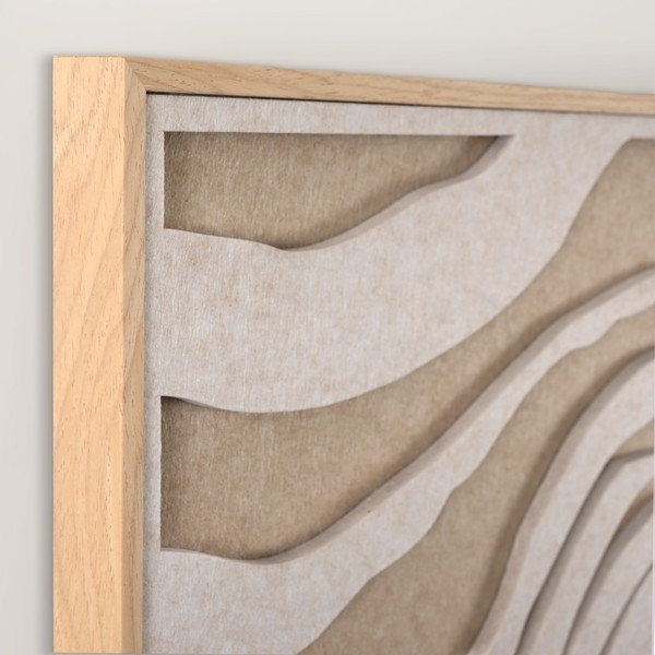 3D paveikslas su rėmeliu/sugeriantis garsą 62x62 cm Sacred Silence 2 – Malerifabrikken-image-3