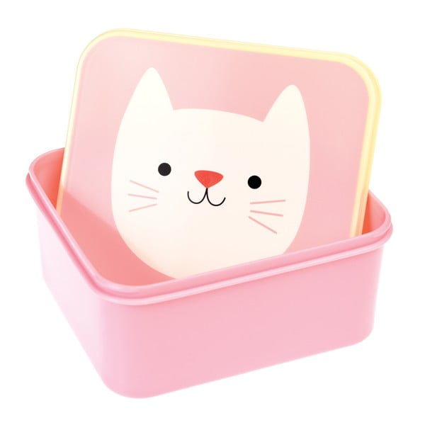 Rožinė pietų dėžutė Rex London Cookie The Cat